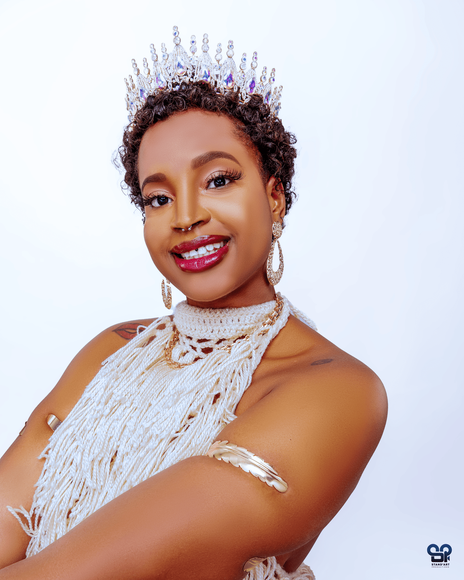 Woman white with crown